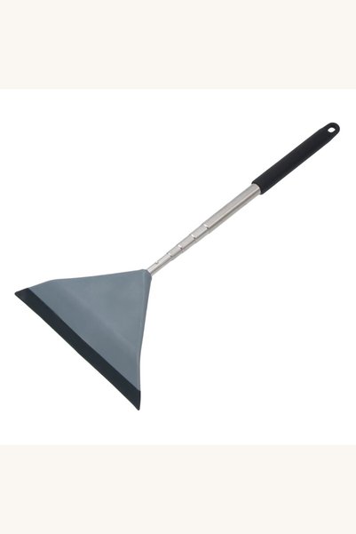 Comerivo Racleta pentru geam extensibila neagra 20cm, maner telescopic