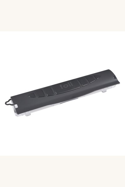 Comerivo Dispenser folie alimentara cu capac transparent, gri, 32.5cm, cu car...