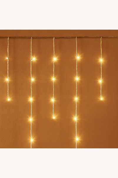Comerivo Perdea luminoasă cu 200 de LED-uri, pentru decor de sărbători, inter...