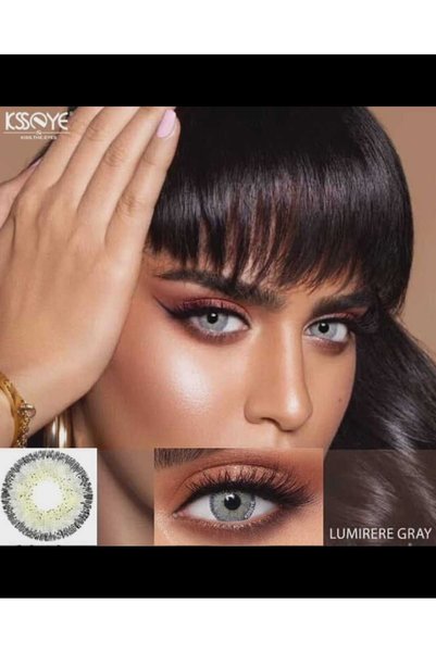 Eyeshop GÖZ LENSİ LUMIRERE GRAY GIRİ TONDA hareli damarlı Geniş pupilli doğal...