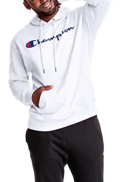 HANES Champion mens Graphic Powerblend Fleece Hood Graphic Powerblend Fleece ...