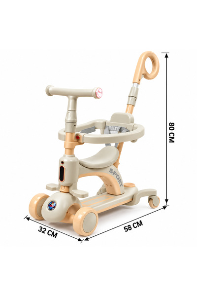 Generic Brand Multifunctional Children's Walker and Scooter with Comfortable ...