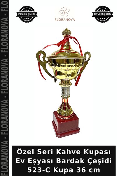 Floranova Özel Seri Kahve Kupası Ev Eşyası Bardak Çeşidi 523-C Kupa 36 cm