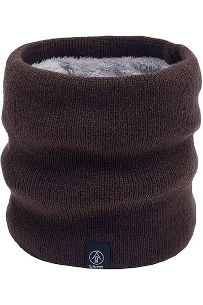TERRIFI Neck Gaiter for Women Men, Double Layer Fleece Neck Warmer Snood, Sof...
