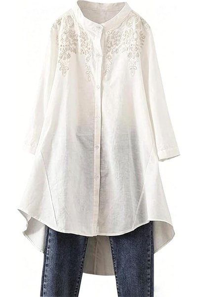 MiniBeeDoll Minibee womens Embroidered Blouse Embroidered Blouse (pack of 1)