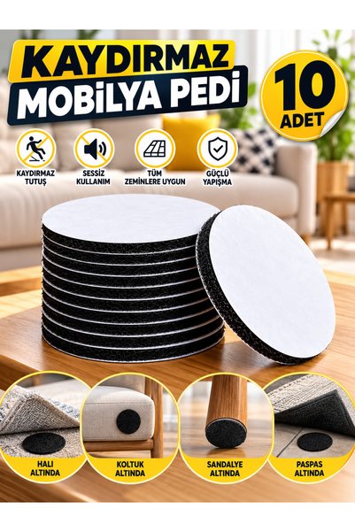 Mode Cool Kaydırmaz Cırt Sabitleyici – Halı, Kilim ve Koltuk Örtüsü İçin Yapışkanlı, Yıkanabilir 10 adet