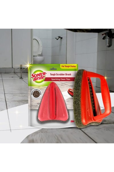 Scotch Brite فرشاة تنظيف بلاط الحمام من سكوتش-برايت - تنظف البلاط، الزوايا ال...