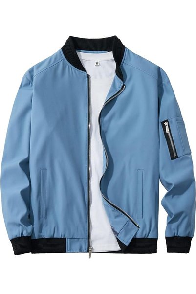 GENERAL URBANFIND Men's Slim Fit Lightweight Sportswear Jacket Casual Bomber ...