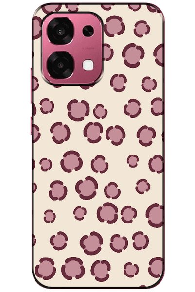 Zebana Oppo A6 Pro 4G/5G Leopard Dot Burgundy (Burgundy)
