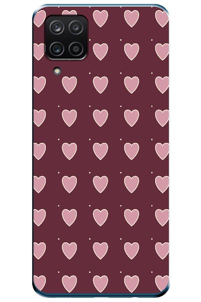 Zebana Samsung Galaxy M12 Sweet Heart Burgundy (Burgundy)
