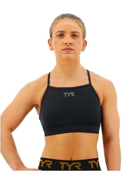 TYR womens High Neck Performance Sports Bra Sports Bra