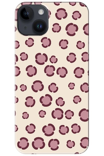 Zebana iPhone 14 Leopard Dot Burgundy (Burgundy)