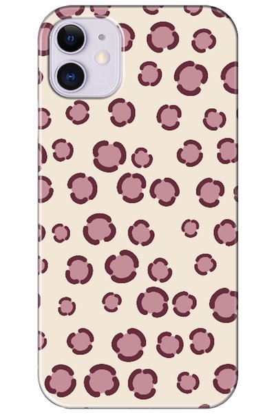 Zebana iPhone 11 Leopard Dot Burgundy (Burgundy)