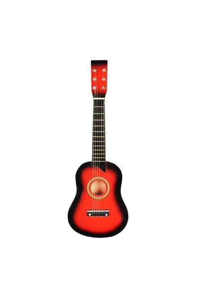 sdx-concept Chitară din lemn pentru copii, dimensiune 55 cm, culoare Roșu / roșu