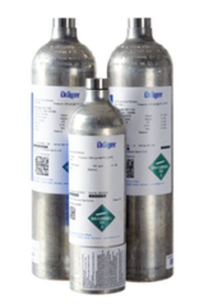 Dräger Gaz testat: 58 L, 15 ppm H2S/N2