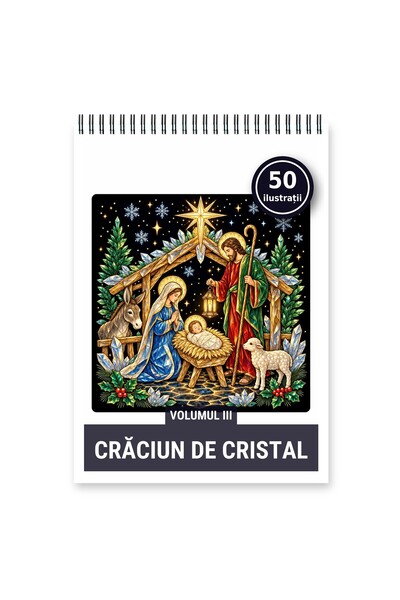 Legendary Gifts Carte de colorat, 50 de ilustrații Craciun de Cristal - Volum...