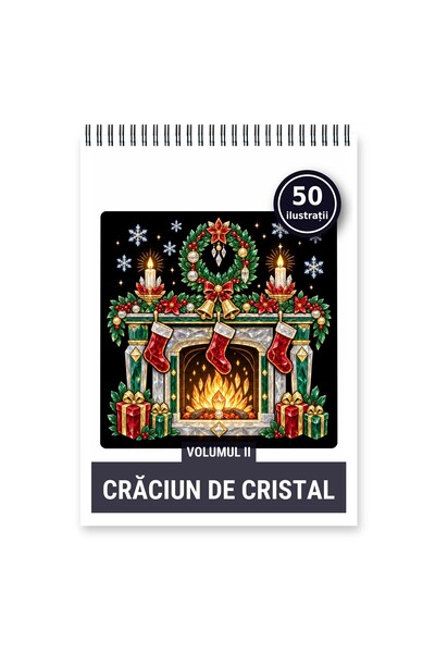 Legendary Gifts Carte de colorat, 50 de ilustrații Craciun de Cristal - Volum...