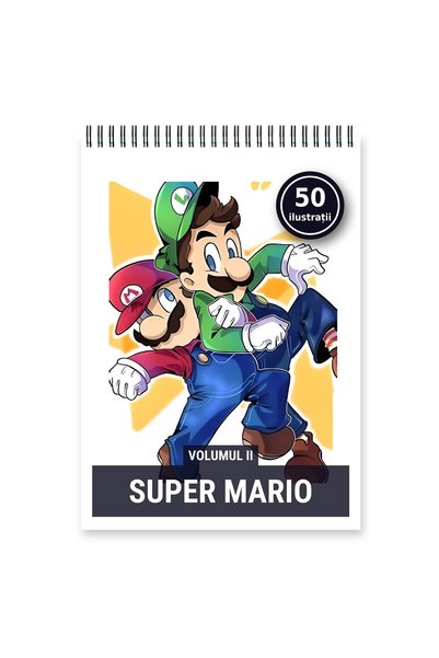Legendary Gifts Carte de colorat, 50 de ilustrații Super Mario - Volumul II, ...