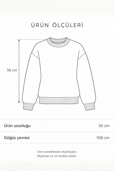 Bipantolon Kadın Gri Melanj Bisiklet Yaka Ultra Yumuşak Dokulu Kazak