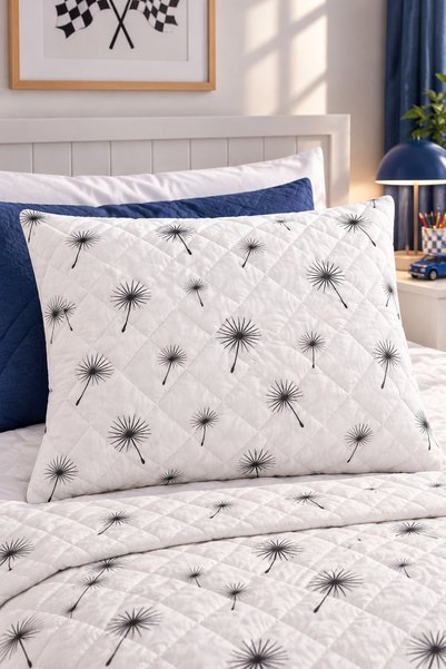 Mislina Home Kapitone Fermuarlı Yastık Alezi 50x70 cm Pamuklu Yastık Koruyucu...