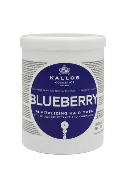 Kallos Mască de păr Blueberry, 1000 ml