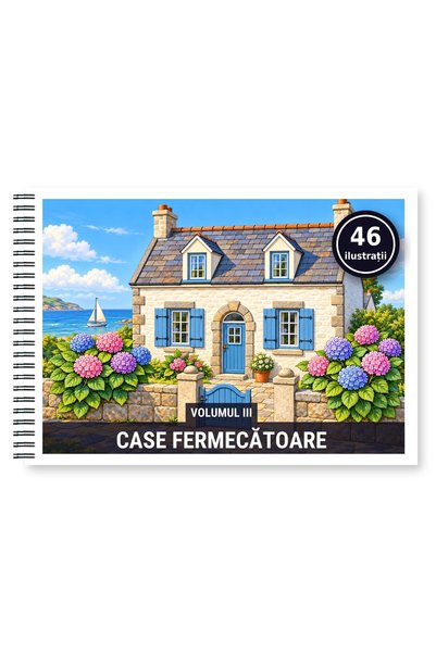 Legendary Gifts Carte de colorat, 46 de ilustrații Case fermacatoare - Volumu...