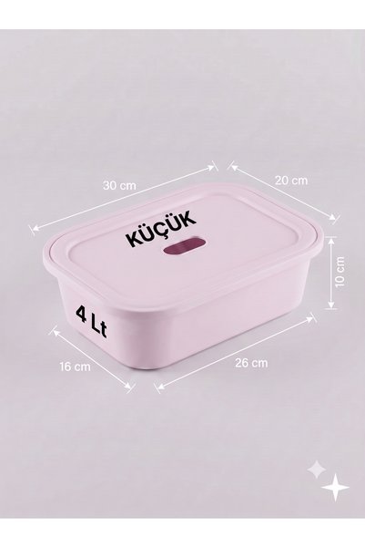 decosense Small Size 4 Liter 30X20X10 cm Polypropylene Plastic Organizer with...
