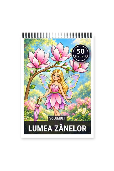 Legendary Gifts Carte de colorat, 50 de ilustrații Lumea Zanelor - Volumul I,...