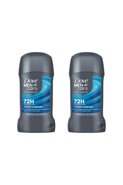 Dove Set of 2 Men+Care 72h Advanced Care Clean Comfort Deodorant Stick, 50 ml