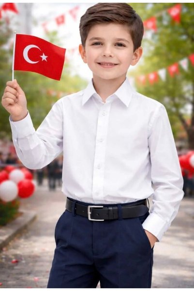 KAYAKİDS قميص أبيض "قميص أبيض للأولاد.. قميص للمناسبات الخاصة في 29 أكتوبر و2...