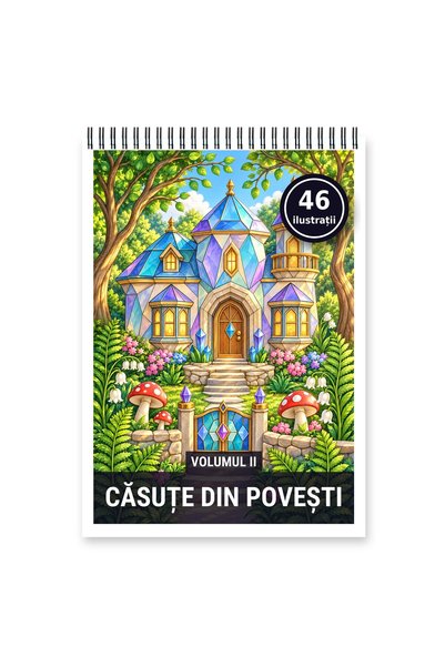 Legendary Gifts Carte de colorat, 46 de ilustrații Casute din povesti - Volum...