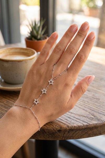 Angel Of Life نماذج نجمة من حجر الزركون النحاسي باللون الفضي طراز شهميران