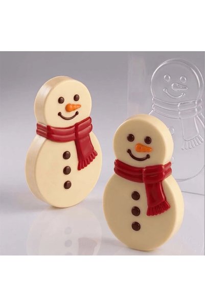 Pavoni 3D Plastic Thermoformed Mold for Chocolate Frosty / Snowman by Paolo G...