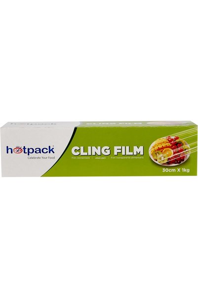 Hotpack غلاف بلاستيكي 1 لفة (30 سم × 1 كجم)