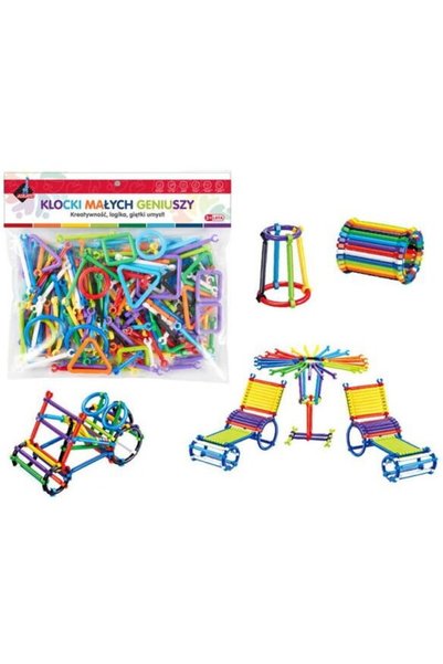 Askato Set de constructie, 173 de piese, Multicolor, 3 ani+