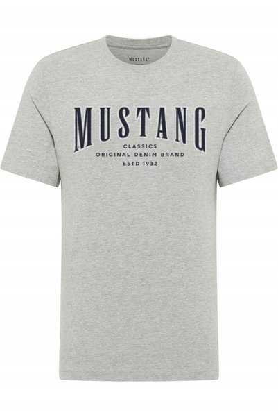 Mustang Tricou bărbați, Style Alex, amestec bumbac și viscoză flexibil, gri