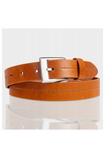Mustang Curea damă, W0031, piele naturală atemporală cu lățime 30 mm, maro