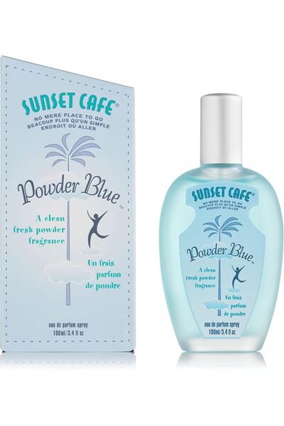 Sunset Cafe Powder Blue Ed Perfume, 50ml عطر سانسيت كافي بودر بلو 50مل