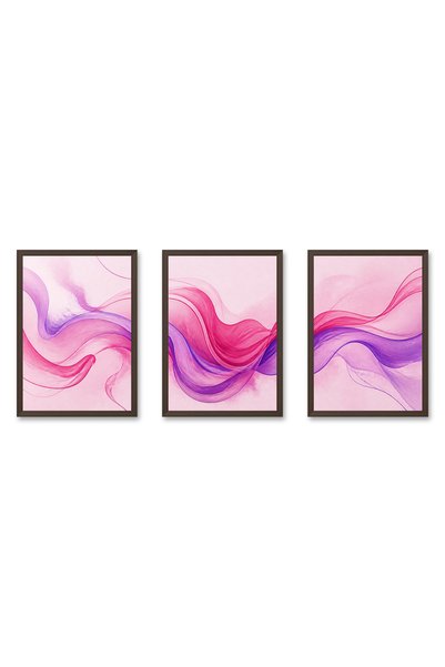 Atlas Sanat Galerisi Set de pânze abstracte triple 3 bucăți 35x50 cm Set de p...
