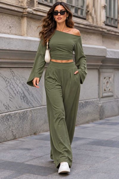 Swan Woman Oysho Fabric Double Set