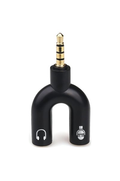 ForWhat Headphone Microphone Aux Combiner for Office Home Office Gift