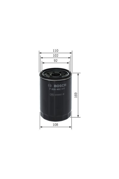 Bosch Filtru Combustibil Rvi C D K T Volvo 9700 9900 B11 Fh Ii Fh Iii FH16 Ii...