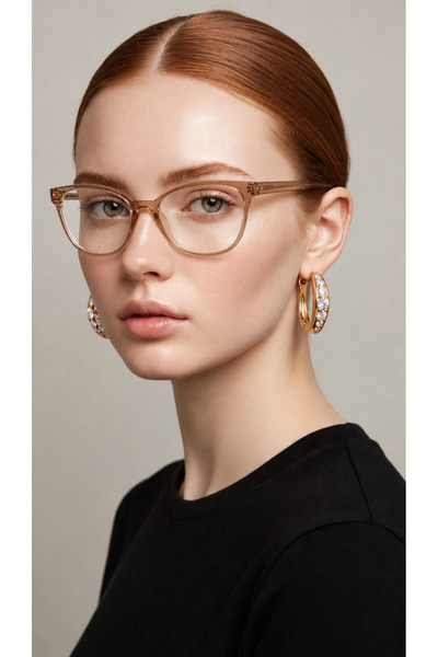LOOKUP NEW Nila 51 Ekartman Bej Cat Eye Kemik Şeffaf Kadın Erkek Unisex Mavi ...