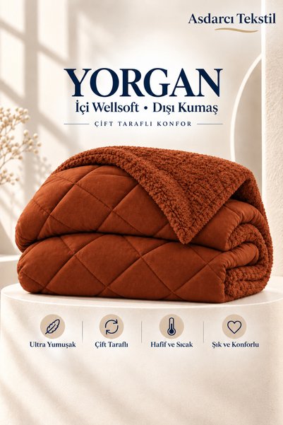 Peacock Welsoft Çift Kişilik Yorgan Ultra Yumuşak Peluş