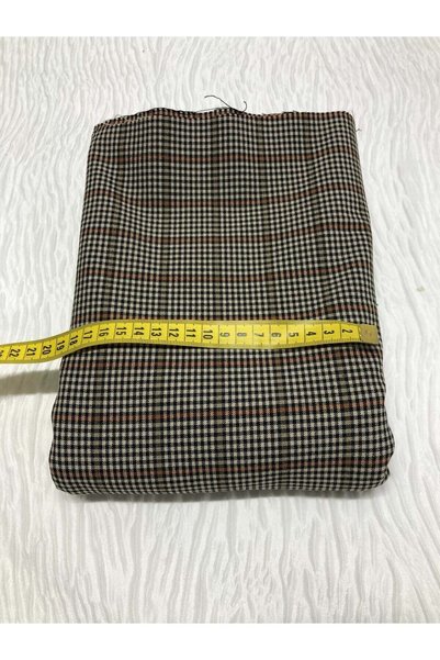 Yiğit Kumaş Plaid Outerwear Fabric, Piece 130X140 cm