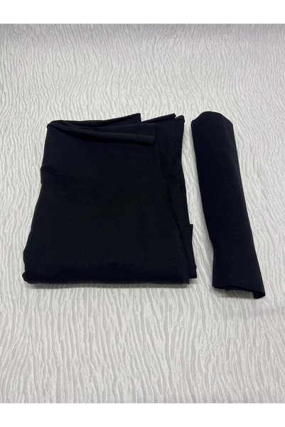 Yiğit Kumaş Ribbed Diz Yapmaz 2 Thread, Piece 80X180 cm - Black