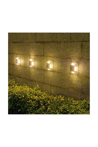 OEM Set 4 Lămpi Solare LED, pentru Perete, Senzor de Mișcare, 0.06W, 8 LED, I...