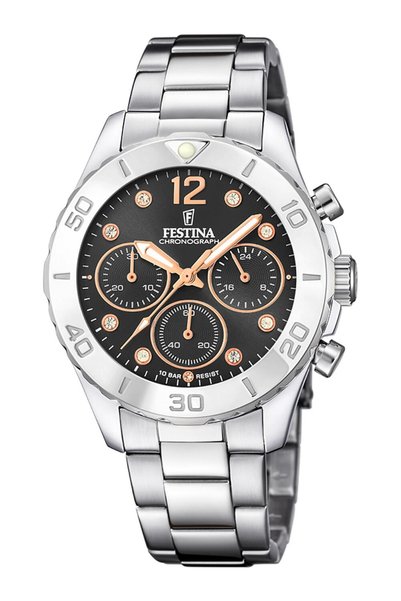 FESTİNA Ladies Watch Boyfriend 20603/6, Quartz, 39mm, 10ATM