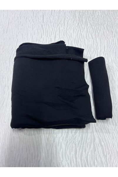 Yiğit Kumaş Ribbed Diz Yapmaz 2 Thread, Piece 90X180 cm - Black