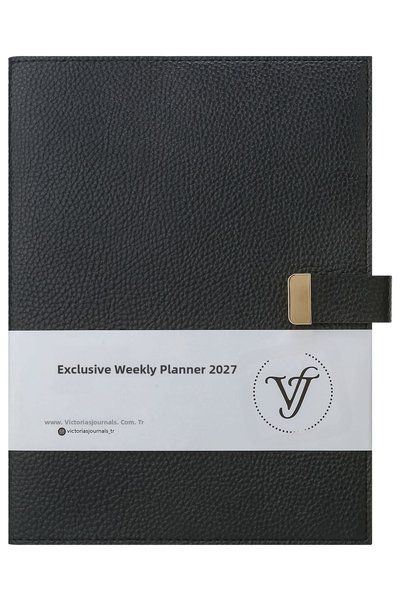 Victoria's Journals Αποκλειστική Εβδομαδιαία Ατζέντα 2027 A4 (19x25εκ.) Ιβουά...